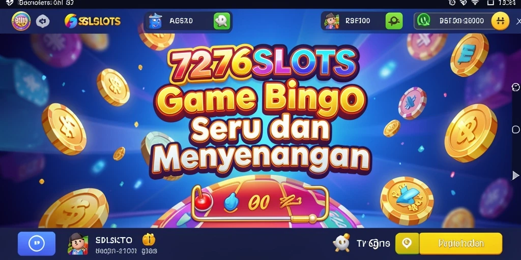 Tampilan gameplay menarik dari 7276SLOTS yang menggugah semangat bermain Bingo.