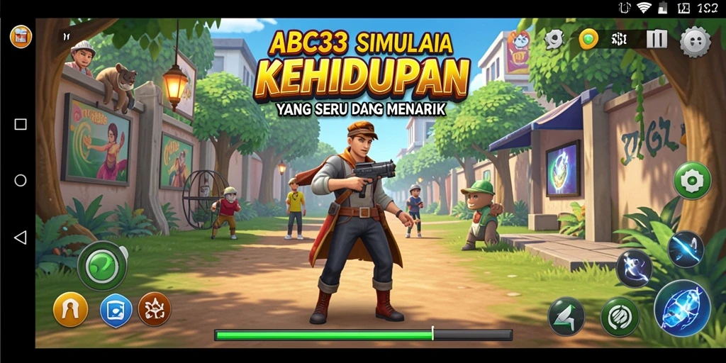 Tampilan gameplay seru dengan aktivitas simulasi menarik.