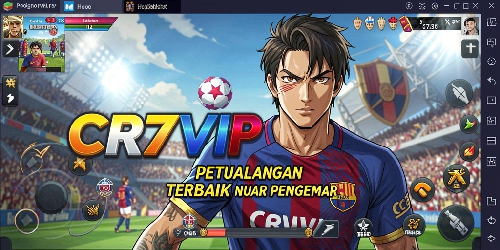 Tampilan gameplay menarik di dalam CR7VIP dengan karakter anime ikonik.
