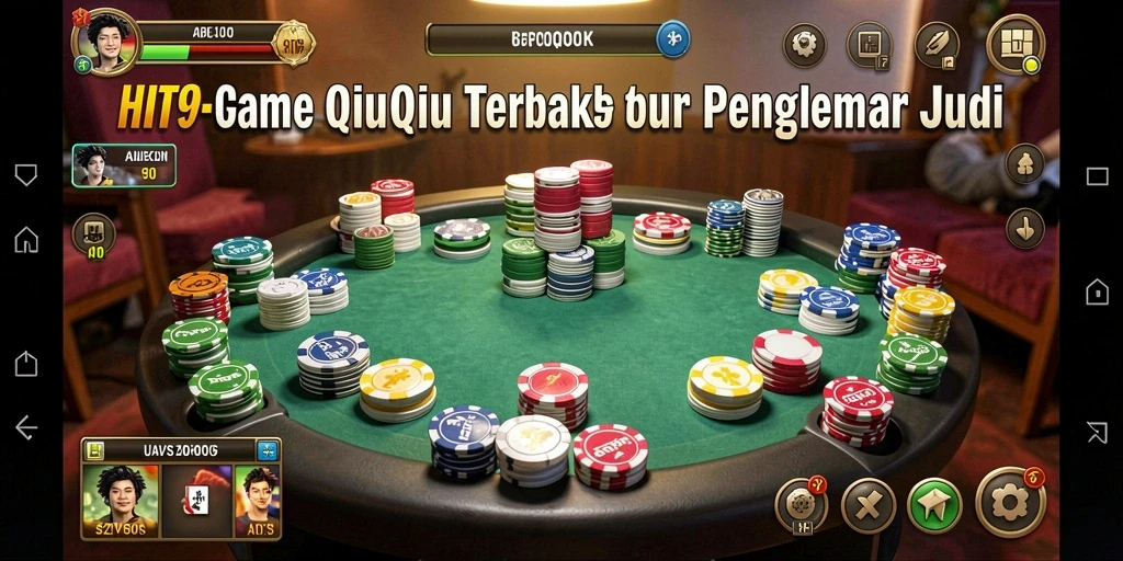 Tampilan gameplay QiuQiu yang seru dan menghibur.
