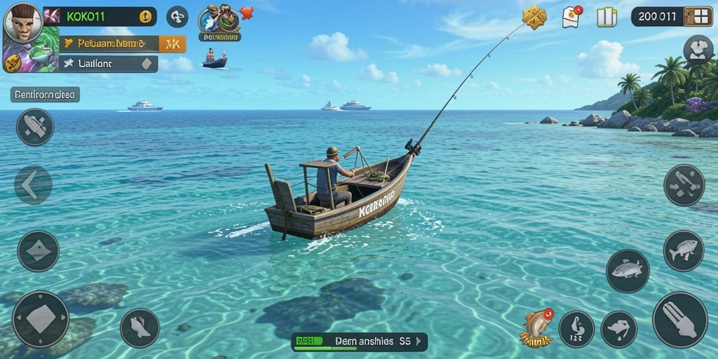 Tangkapan ikan besar di KOKO11 dengan grafis menakjubkan.