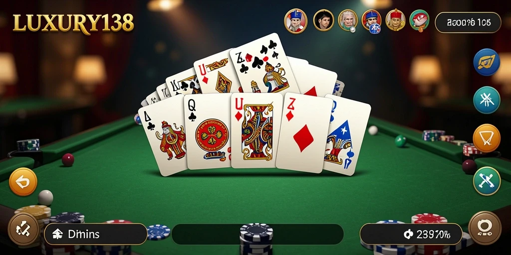 Tampilan gameplay domino yang menarik dan interaktif.