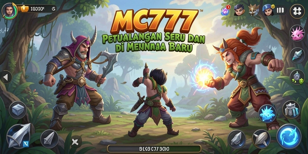 Tampilan gameplay seru dalam dunia petualangan menakjubkan.