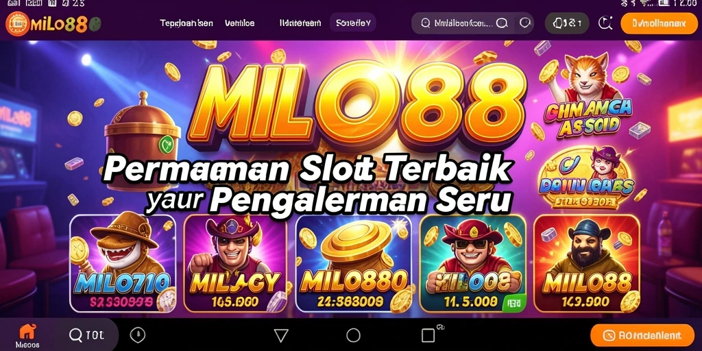 Tangkapan layar utama gameplay slot di MILO88 yang penuh aksi.