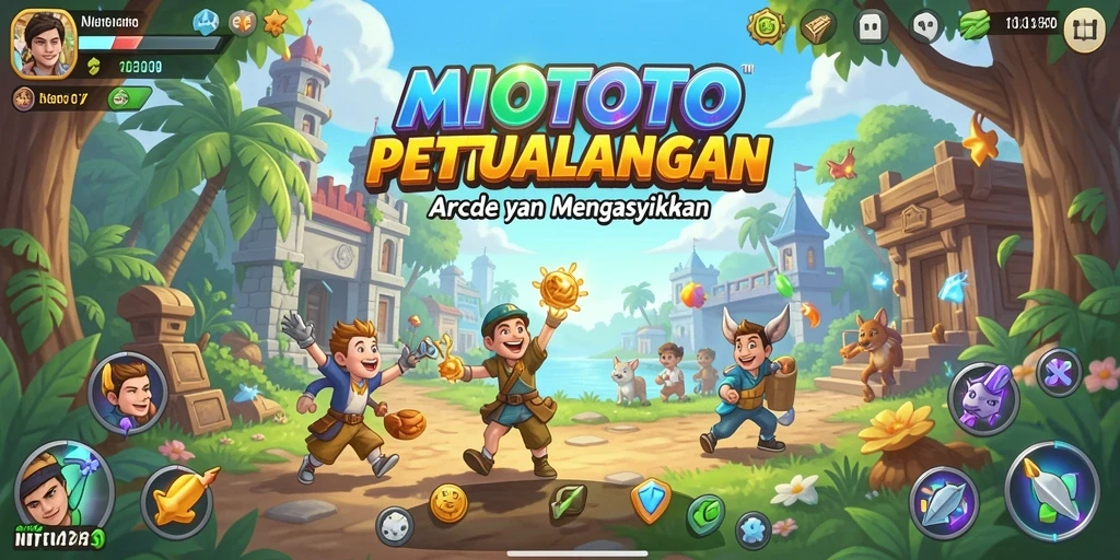 Tangkapan layar <strong>MIOTOTO</strong> menampilkan aksi seru dan gameplay arcade yang mengasyikkan.