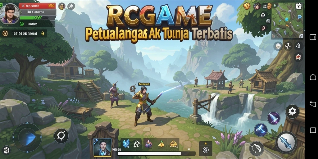 Screenshot RPGAME menampilkan aksi eksplorasi di dunia Open World.