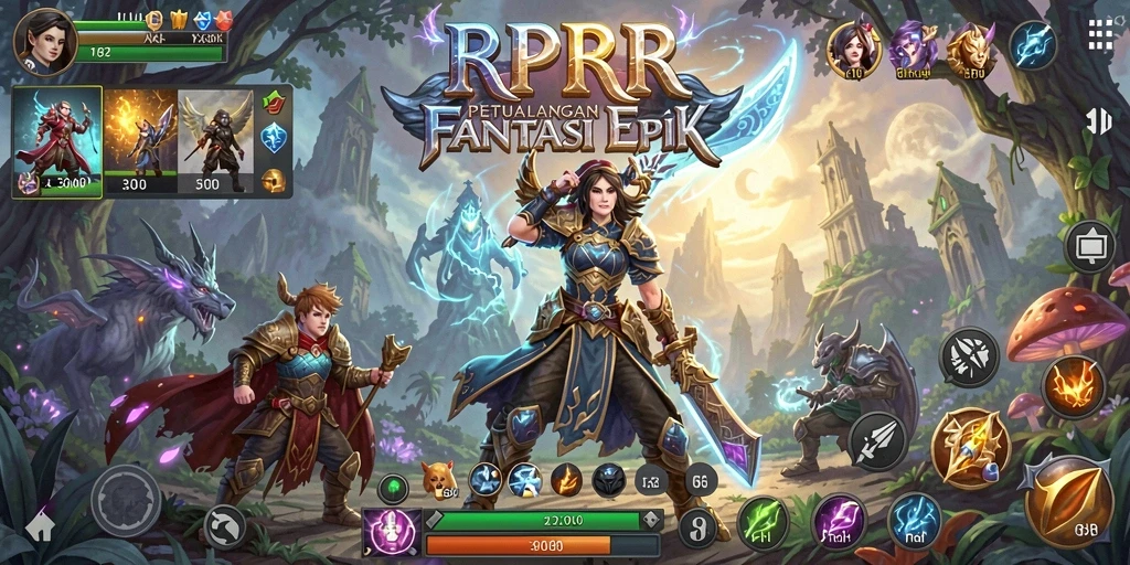 Tampilan menakjubkan dari gameplay RPRR yang penuh aksi.