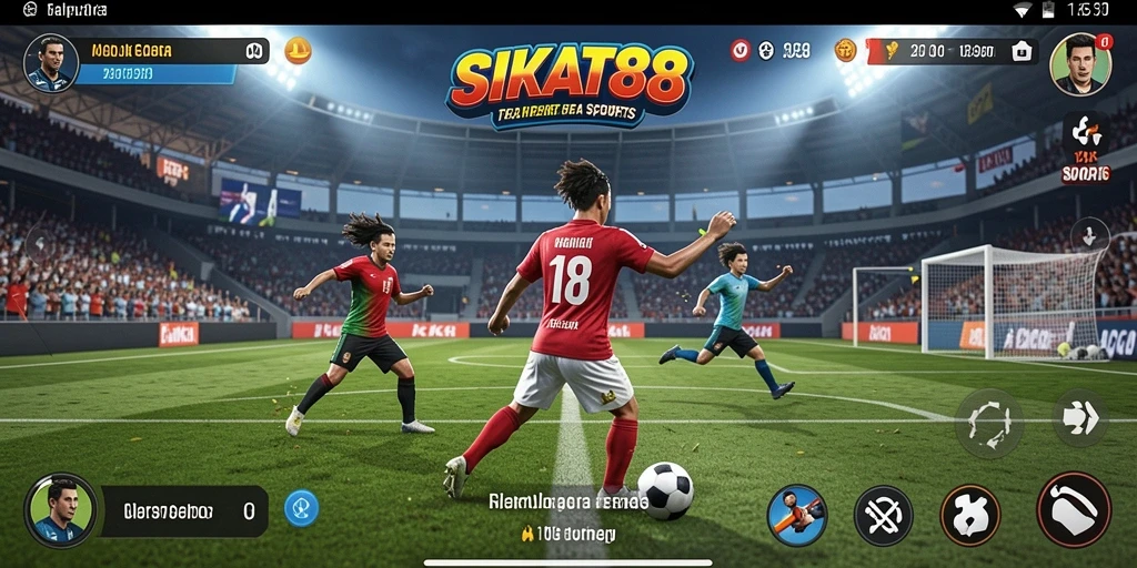 Tampilan gameplay olahraga yang menarik di SIKAT88.