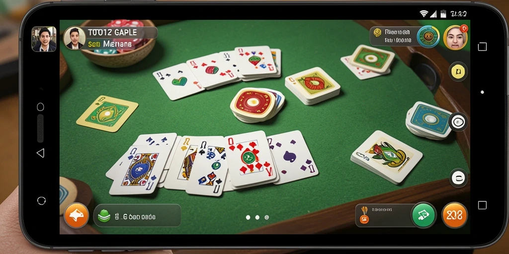 Gameplay seru Gaple di TOTO12 dengan teman-teman.