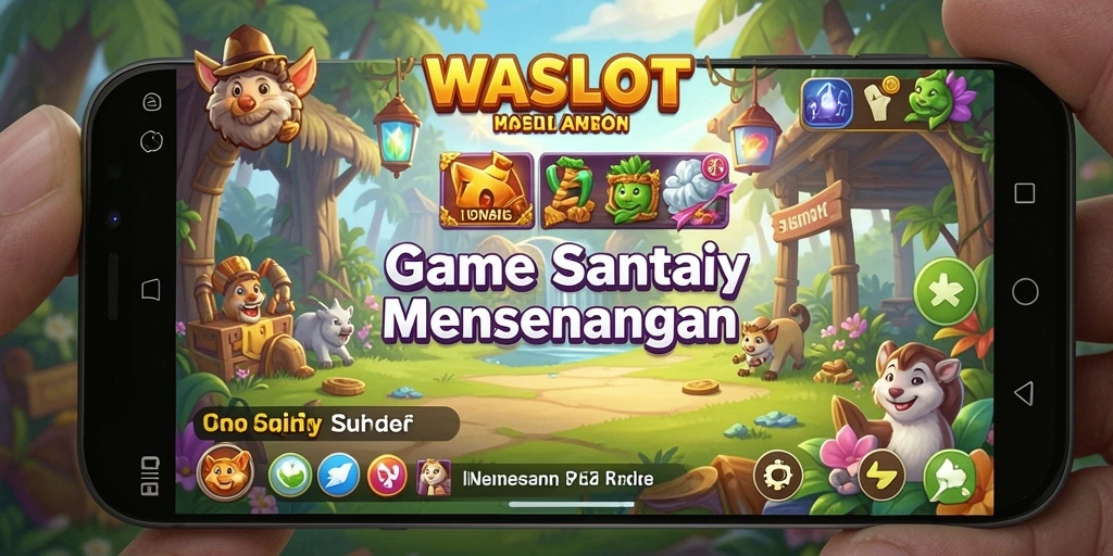 Screenshot permainan WASLOT menampilkan keseruan gameplay yang santai.