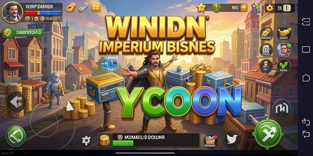 Tampilan gameplay memukau dari WINIDN yang menghadirkan pengalaman tycoon nyata.