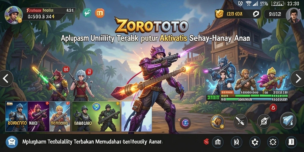 Screenshot ZOROTOTO menampilkan antarmuka aplikasi Utility yang intuitif dan ramah pengguna.